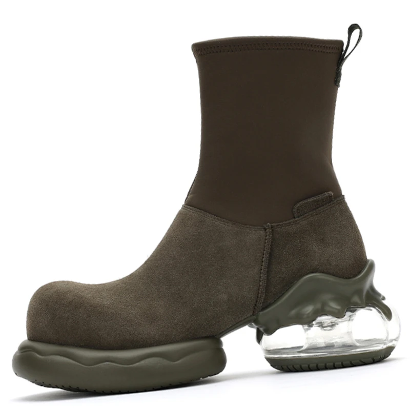 Дизайнерские ботинки Челси серии Bubble Gum женские осенне-зимние уличные эластичные