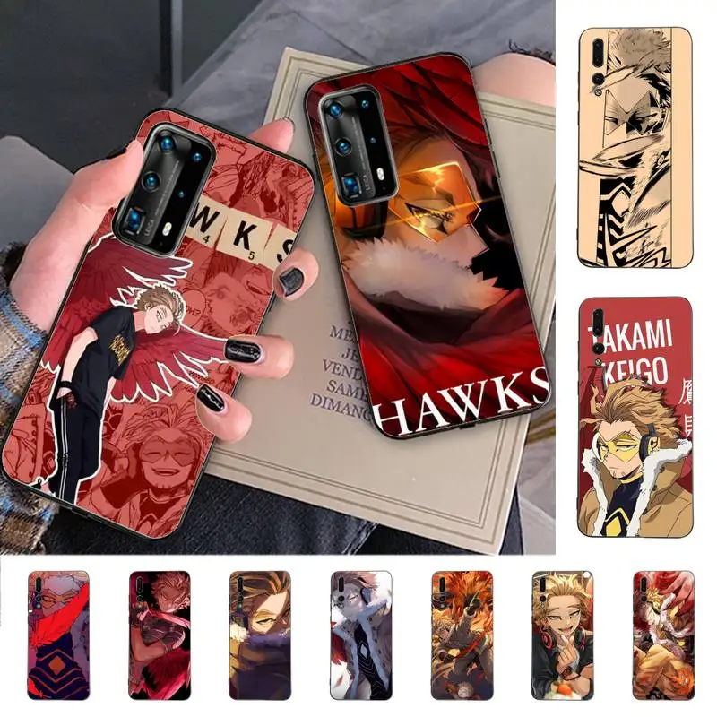 

Hawks My Hero Academia Phone Case for Huawei P30 40 20 10 8 9 lite pro plus Psmart2019