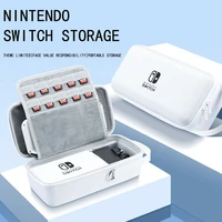portable storage bag for nintendo switch oled protective case large hard with stand 10 game card case waterproof drop proof