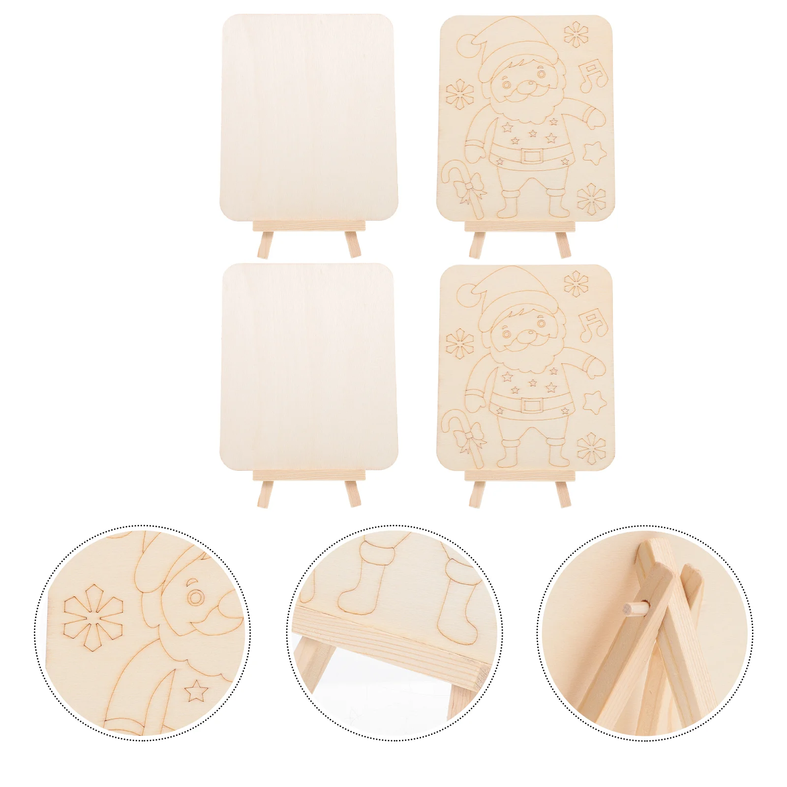 

4 Sets of DIY Drawing Boards Kids Painting Boards Educational Plaything