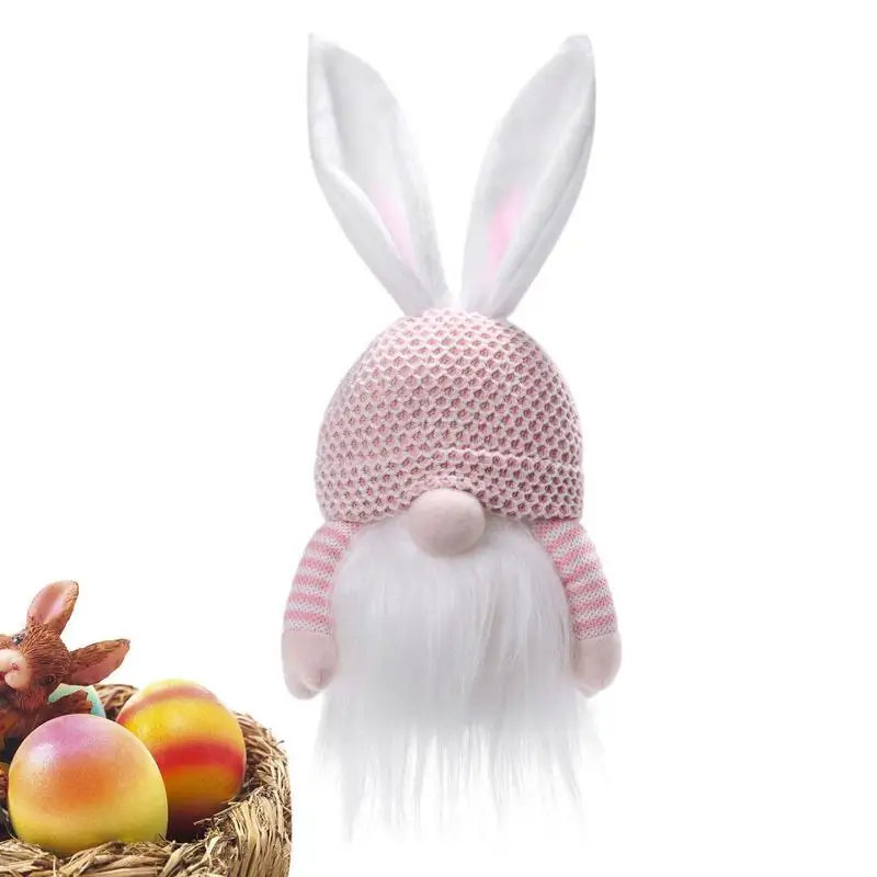 

Яркий цвет, яркий цвет, Яркие Рождественские гномы, уши кролика и цветочная шляпа, Рождественская плюшевая игрушка для украшения бороды