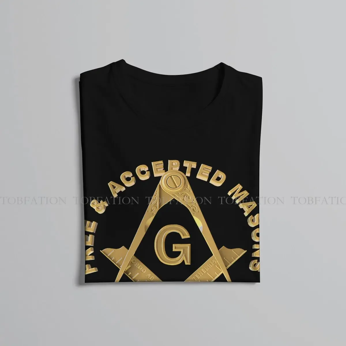 Футболка Freemason с квадратным компасом футболка золотым масонским принтом модная