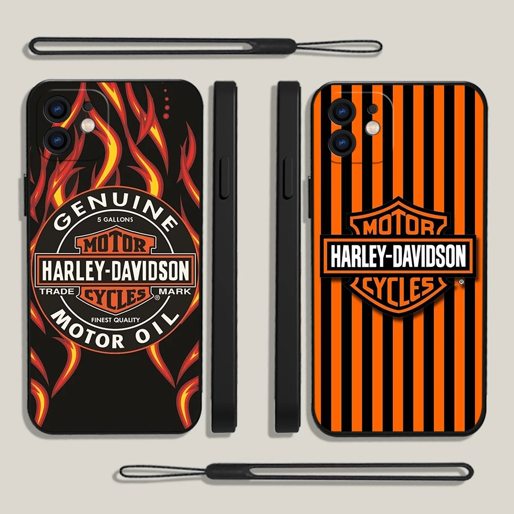 

Motorcycle Harleys Davidsons Phone Case For Samsung A53 A50 A52 A52S A51 A72 A71 A73 A81 A91 A32 A22 A30 4G 5G with Hand Strap