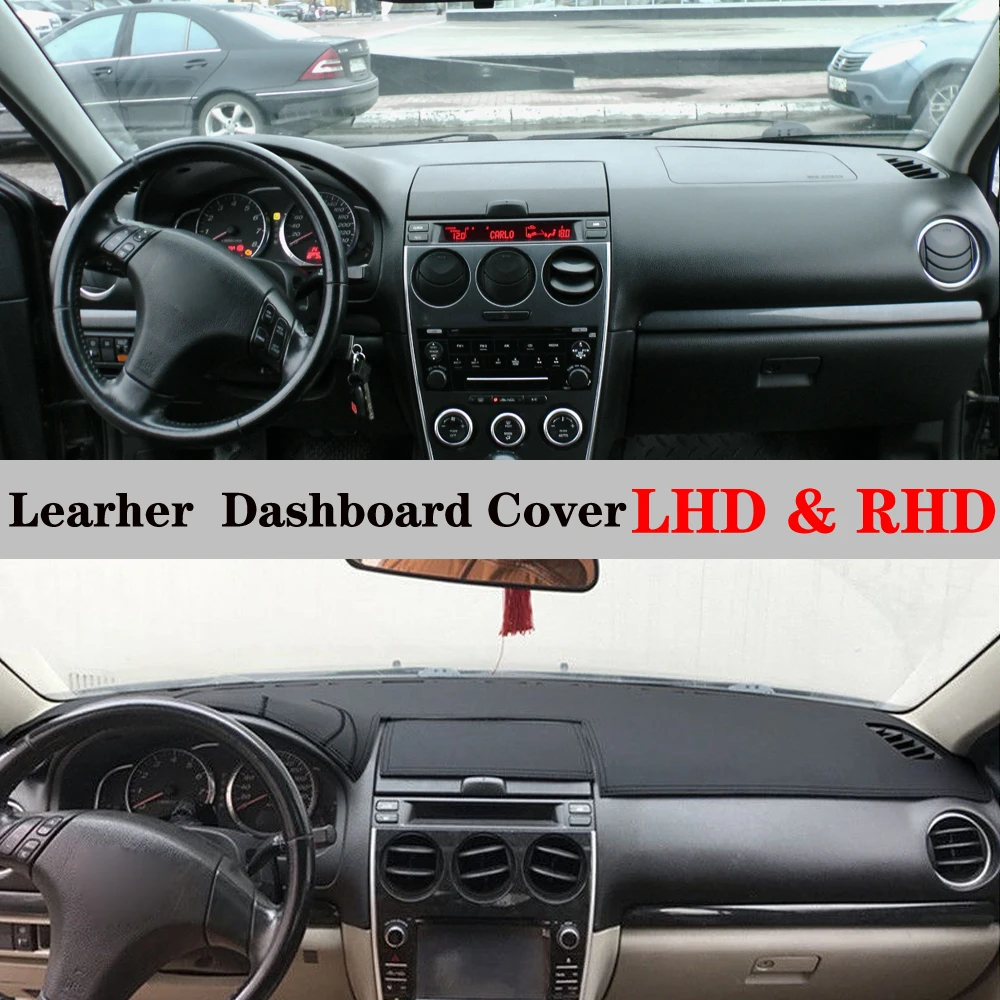 Коврик для приборной панели из искусственной кожи солнцезащитный козырек