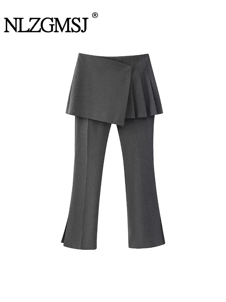 

Юбка женская плиссированная со складками, с завышенной талией, на весну-осень