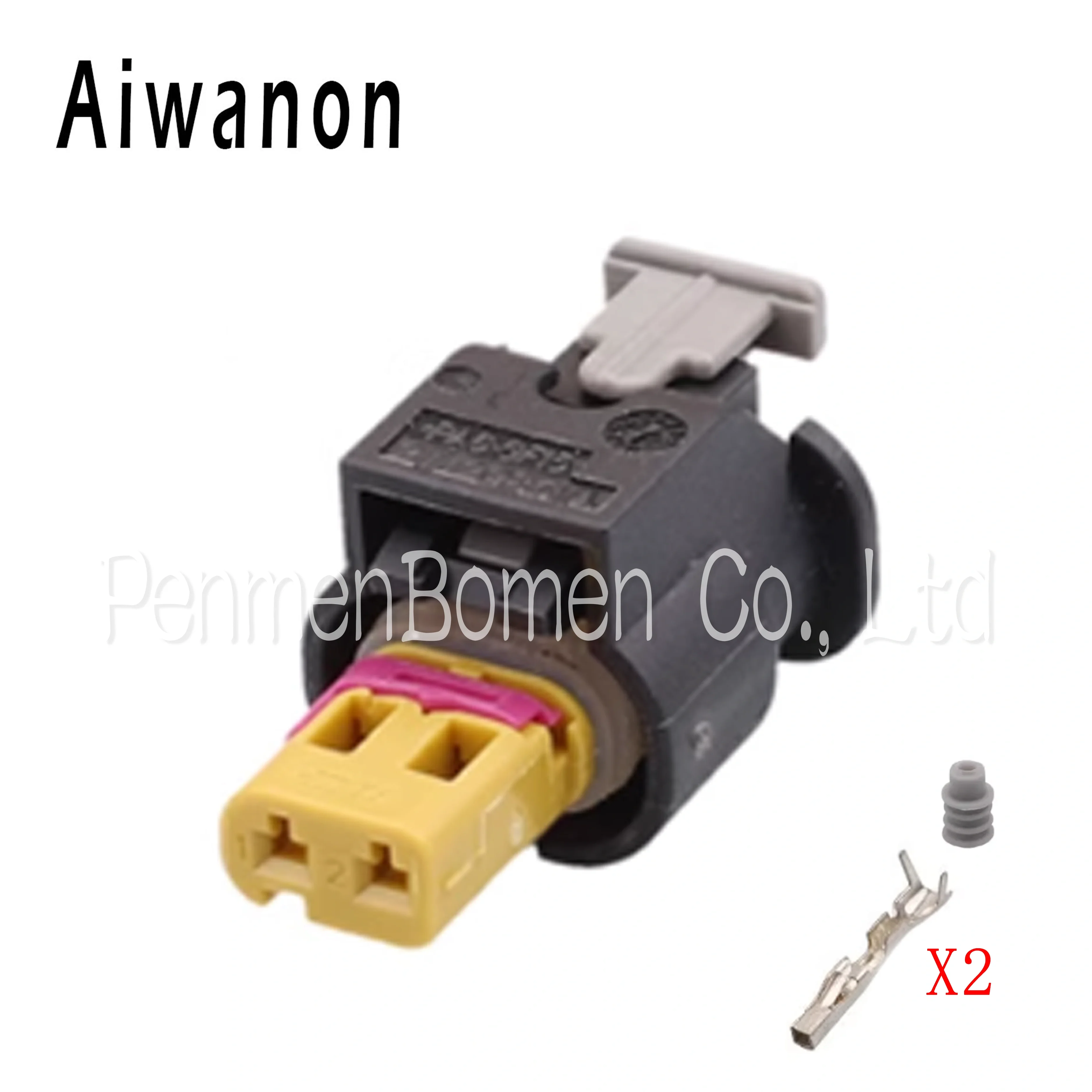 

1 комплект, 2-контактный автоматический топливный инжектор, электронный разъем, жгут проводов, гнездовая вилка, косичка 4F 0973702 A Для Golf Jetta Passat Polo A4 A6