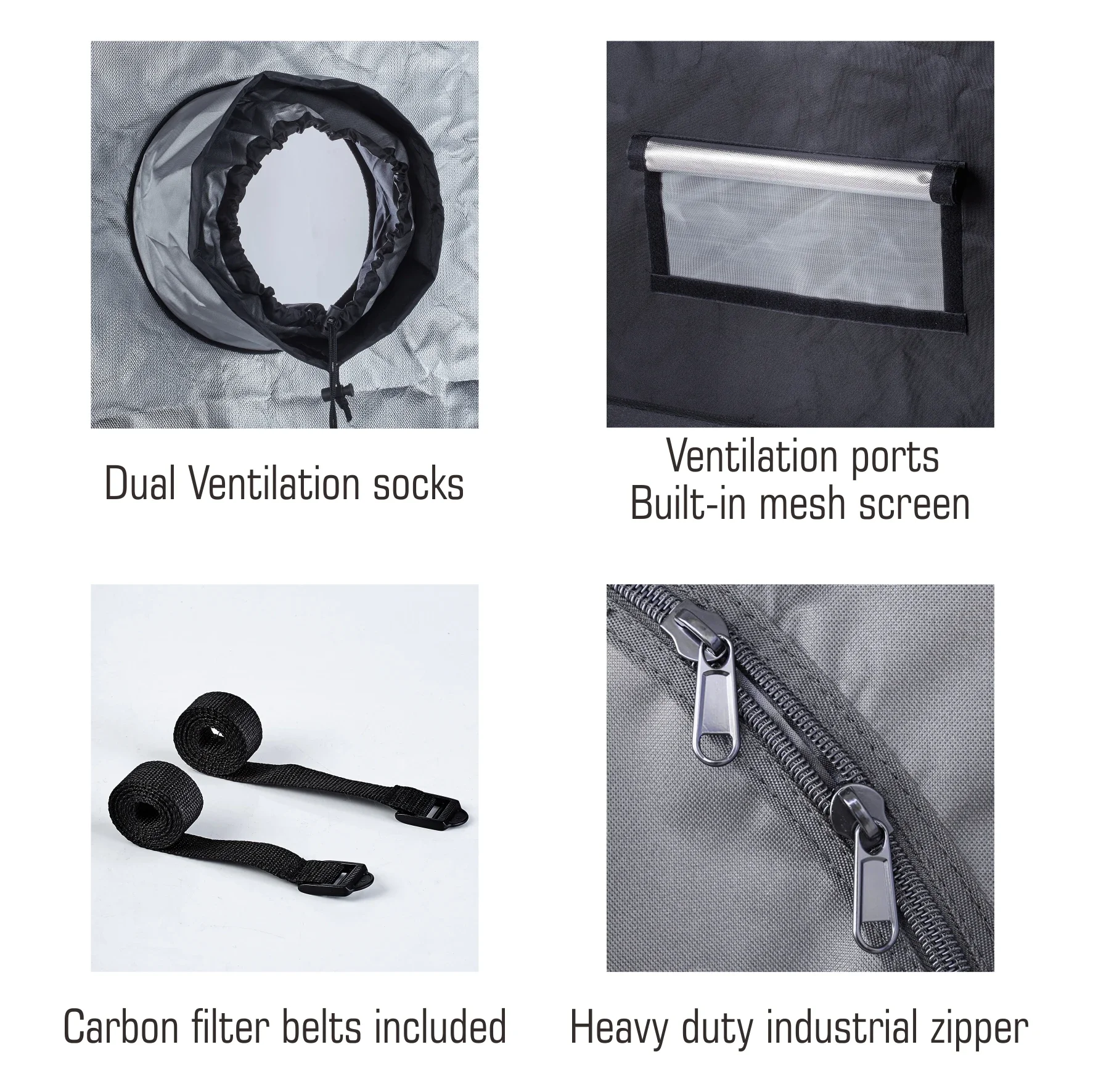 Тент для выращивания растений 48x48x78 дюймов + фильтр вентилятора 6 полный спектр 800
