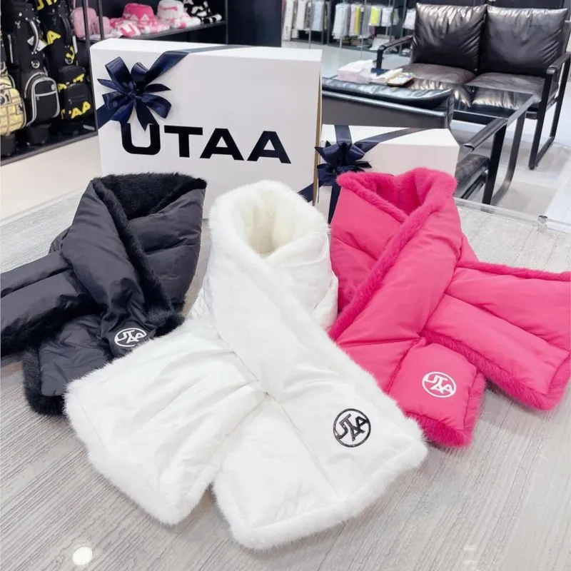 Women Winter Adjustable Scarf  Golf Luxurious Faux Fur Scarf (Size : One Size)