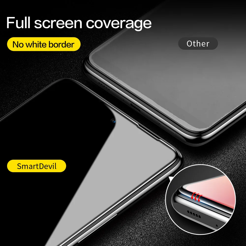 SmartDevil Full Cover Tempered Glass for Redmi Note 12 11 Pro+ 10 5G Pro Screen Protectors for Note 9 10 Pro 9S HD Anti Blue Ray