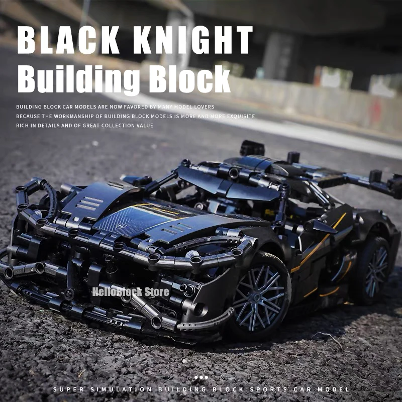 

Конструктор MOC технический знаменитый спортивный автомобиль, идея для строительства, Суперскоростной гоночный автомобиль, модель, кирпичи,...