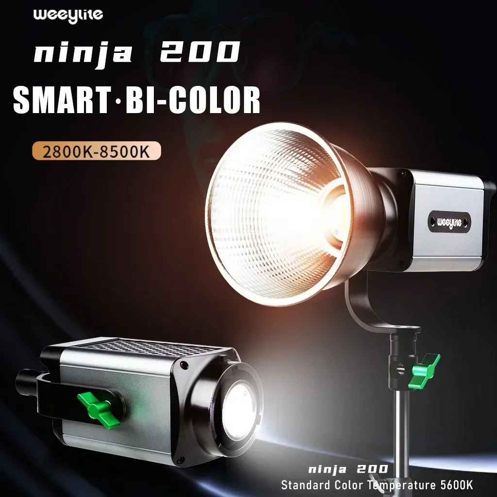 

Viltrox Ninja200 60W Professional COB LED Video Light Portable Remote Control 2800K-6800K Bowens Mount Studio Flash Ligh