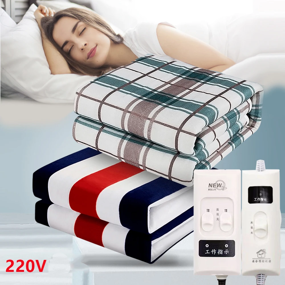 

220 В, большое электрическое одеяло, одинарная грелка, 180 см, одеяло с подогревом, термостат, нагреватель, грелка, подушка для кровати, зима