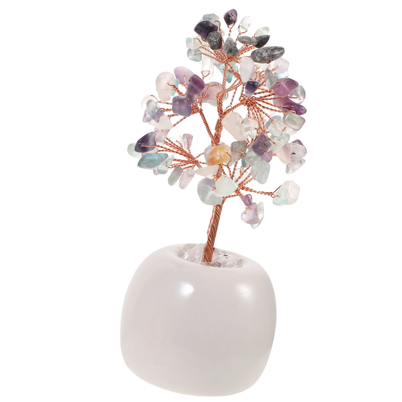 

Tree Crystal Bonsai Ornament Money Amethyst Decor Stone Chakra Life Gemstone Decoration Spiritual Artificial Wealth Agate