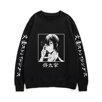 anime bungo stray dogs dazai osamu graphic print sweatshirt men women fashion oversized pullover man original sweatshirts tops