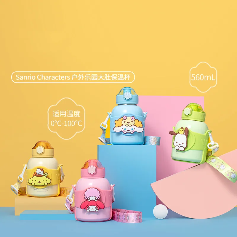 

Kawaii Sanriod аниме хобби My Melody Cinnamoroll милая детская ручная изоляционная чашка горшок трубочка для воды