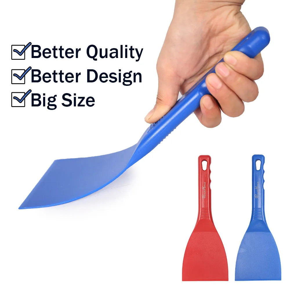 סקרייפר גמיש Pizzathome אנטי-חום עמיד בפני זעזועים ספטולה מזון באיכות גבוהה לא מדביק עמיד בשריטות גמישות סקרייפר