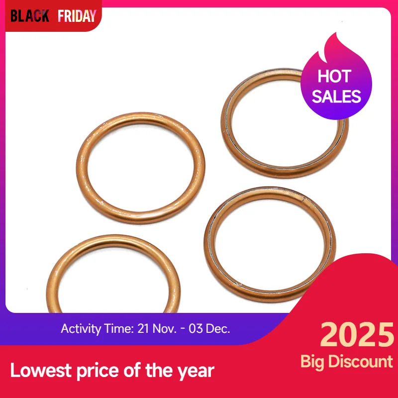 

4x прокладки выхлопной трубы для Honda CB700 CB750 CB900 CB1000C CB1100F, прокладка заменяет 18291-MM5-860, 18291-254-000