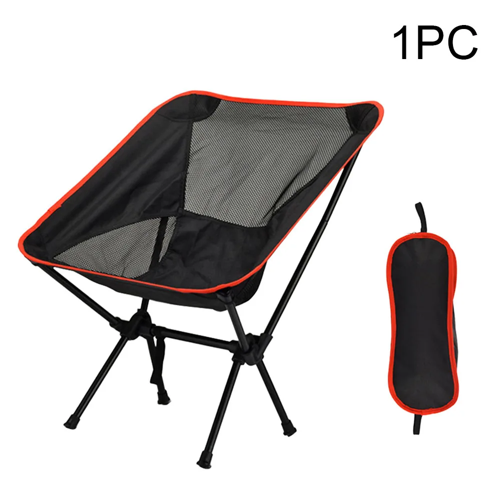 

Picnic Backpacking Ultralight Compact Hiking Outdoor Beach Support 240kg Camping Chair Quick Setup Foldable Portable Fishing