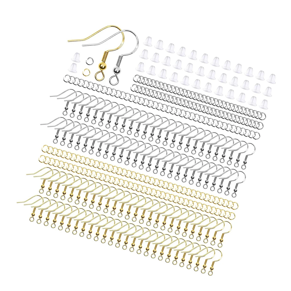 

Female Earring Settings Handmade Christmas Birthday Making Kit Business Hooks Set Beginners DIY Supplies Accessories