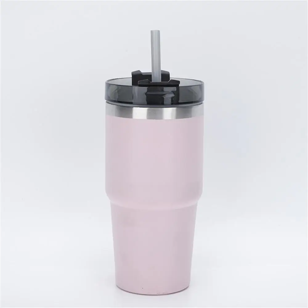 

Double Layer Garrafa Termica Five Colours 304 Stainless Steel Water Bottle 600ml/900ml Mug Thermos Coffee Mug With Straw Car Mug