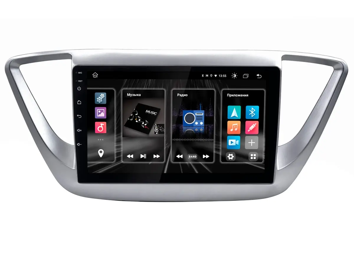 Автомагнитола Hyundai Solaris 2016+ (Incar DTA4-2402) (Android 10) 10&quot / 1280x720 Bluetooth Wi-Fi DSP память 4-64Gb |