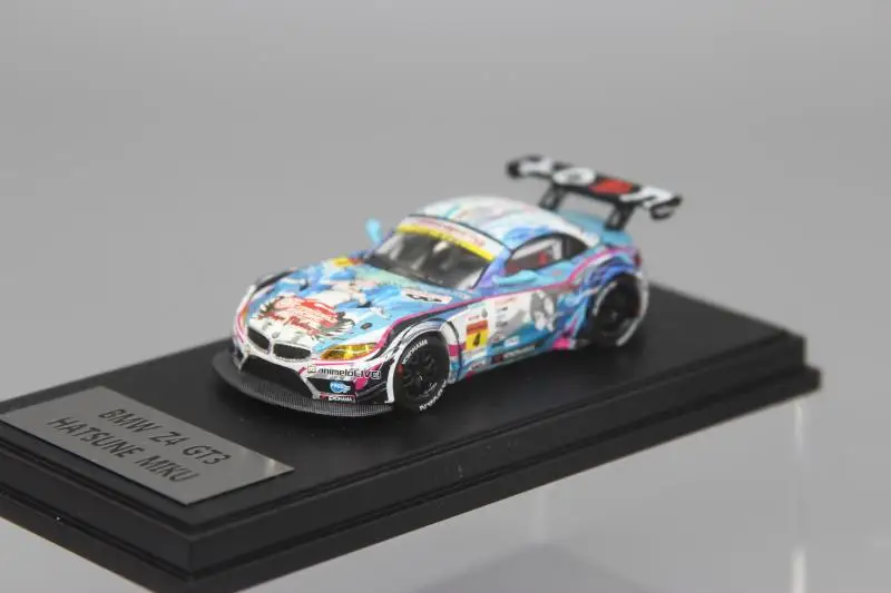 

Модель гоночного автомобиля GT 1:64 из сплава, японская модель 2014 Super GT Hatsune Z4 GT3 для BMW E89
