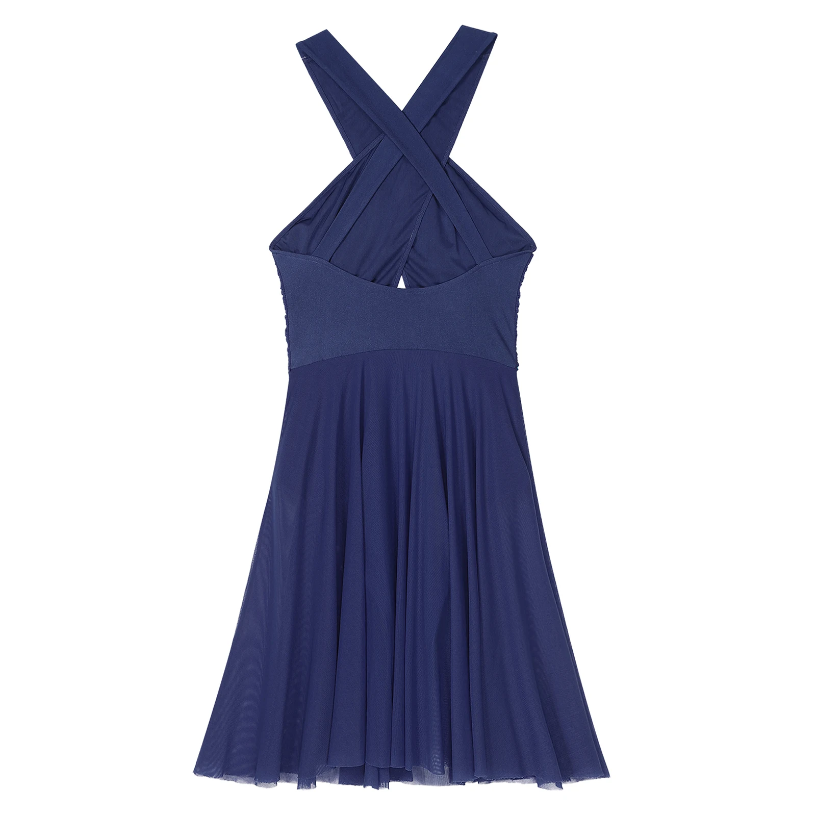 Женское прямое танцевальное платье без рукавов с вырезами прозрачное Сетчатое