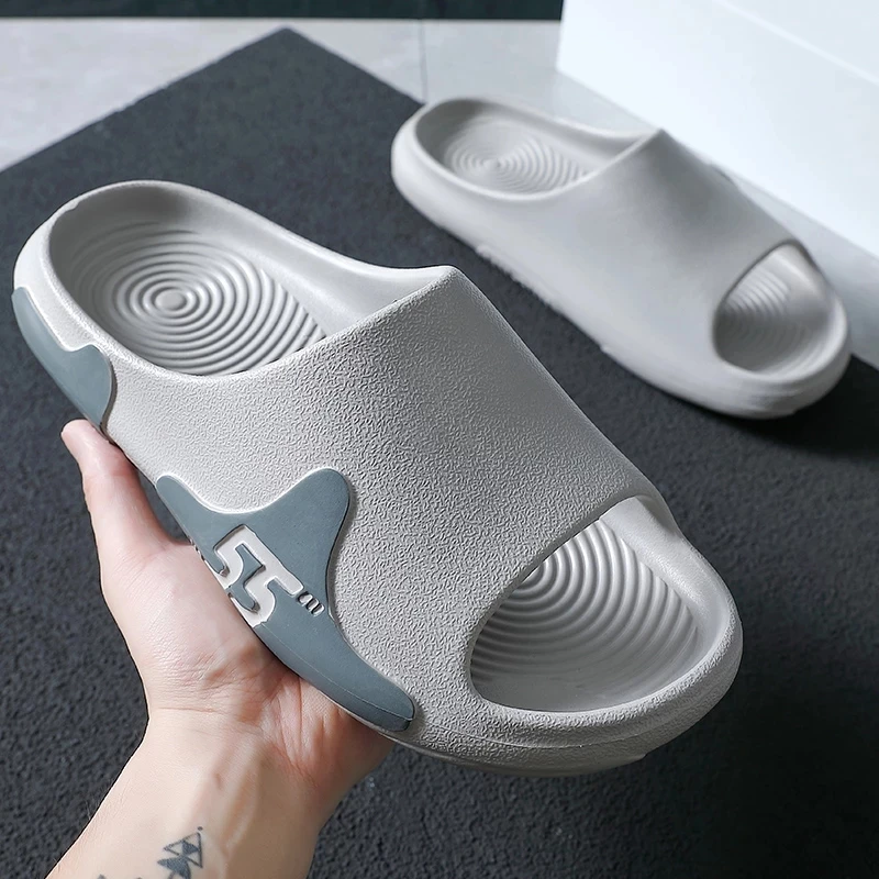 

2022 Summer New Men's Slippers Indoor Home Beach Ourdoor Slides Ladies Solid Slipers Platform Mules Shoes Woman Flats Zapatos