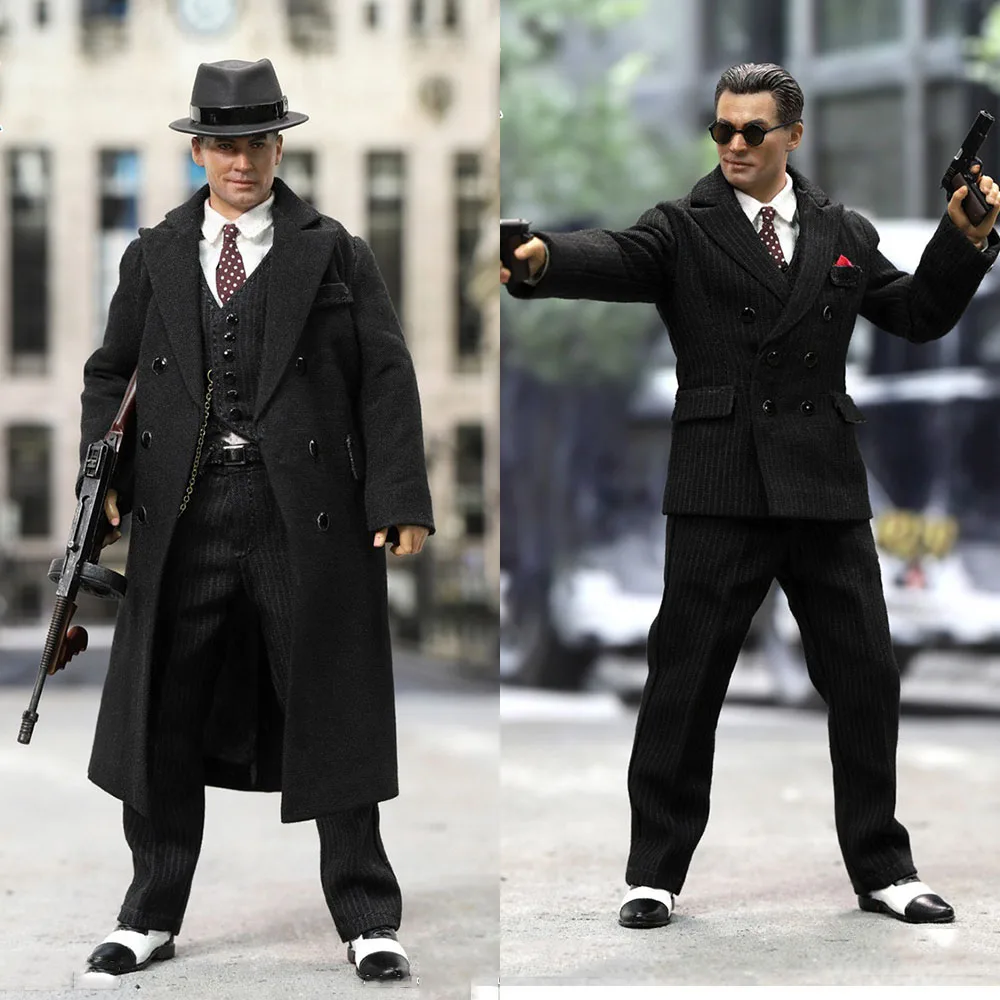 

Коллекционная модель DID XT80008 полный комплект масштаб 1/12 фигурка героя из серии «пальм» Чикаго Гангстер Джон черный костюм версия 6 дюймов Му...
