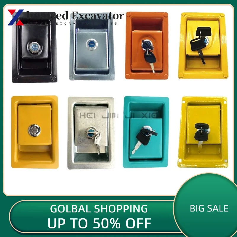 

For Sumitomo Komatsu Kato Doosan Daewoo Temporary Construction Side Door Side Cover Locking Side Door Excavator Accessories