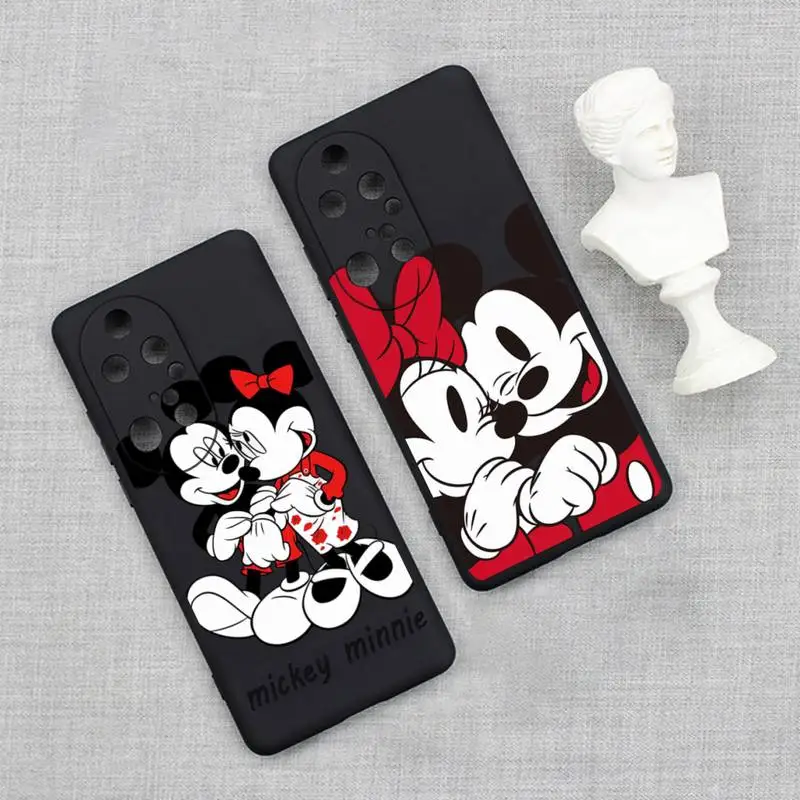 

Mickey And Minnie Phone Case For Huawei P20 P30 P40 P50 Lite E P Mate 50 40 30 20 Pro Soft Cover