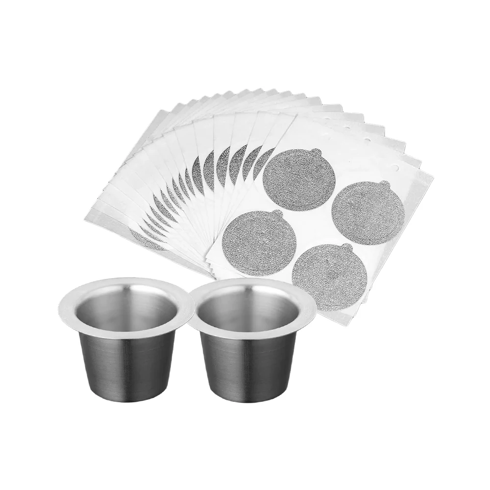 Refill Nespresso Coffee Capsulas Stainless Steel Refillable Nespress Coffee Capsule Reusable Italian Coffee Filters Cup