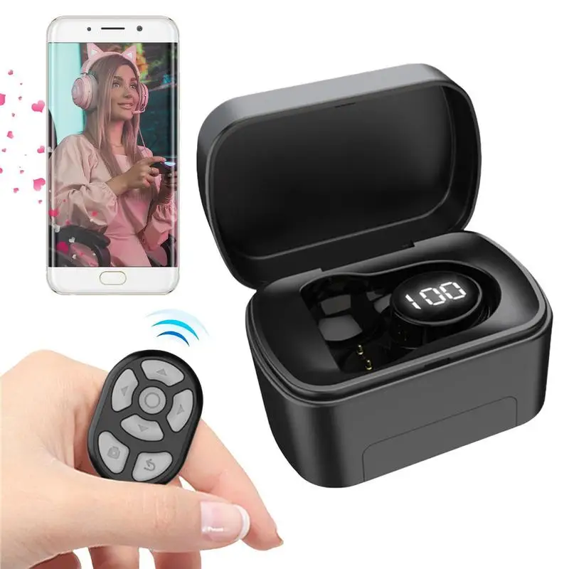 Kindles App Page Turner Wireless Control Sensitive And Accurate Remote For Shutter Selfie Record Video For Phone Camera Remote