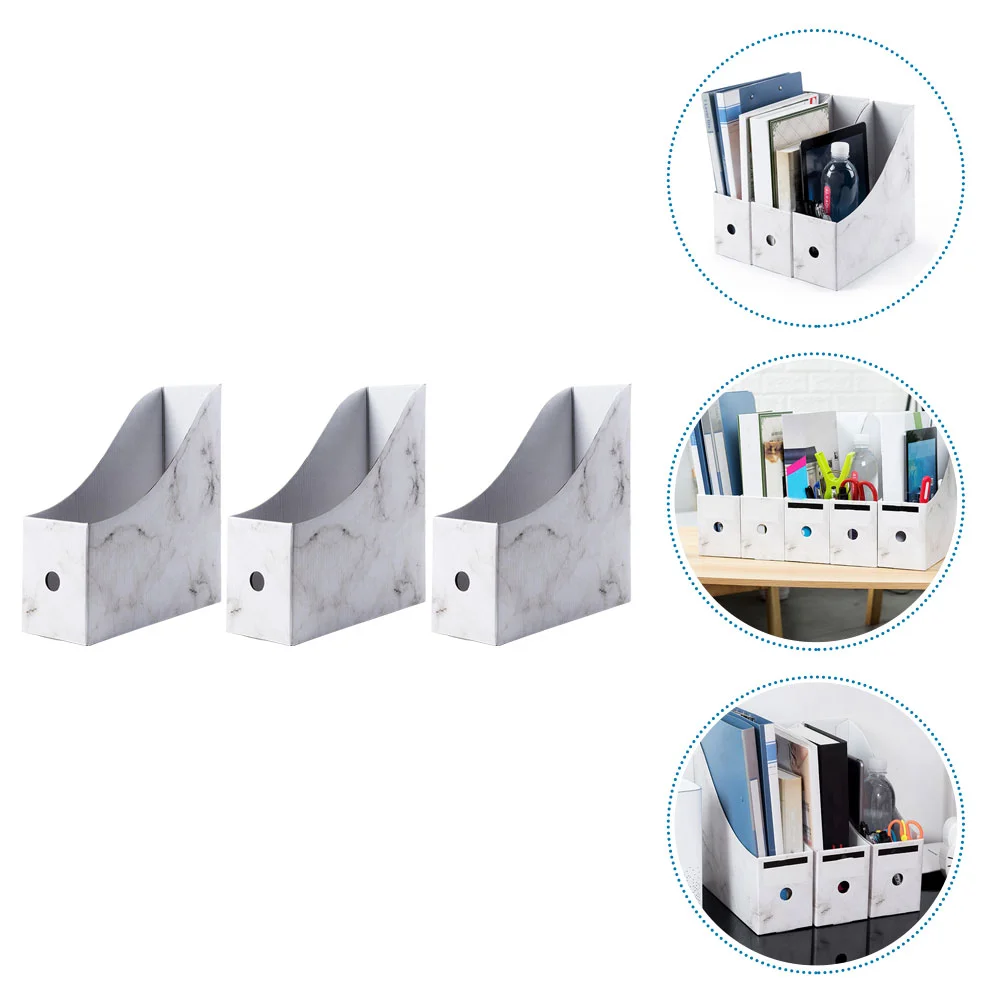 

1 Set Office Desktop Box Desktop Document Organizer Office Magazine Holder Desk Book Holder
