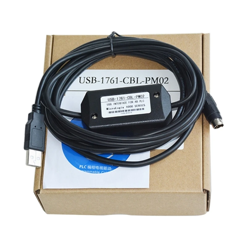 

USB-1761-CBL-PM02 USB PLC Programming Cable For A B Micrologix 1000/1200/1500 Dropshipping