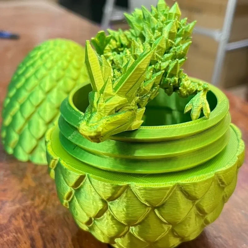 3D-печать суставов всего тела подвижное яйцо дракона с хрустальным драконом