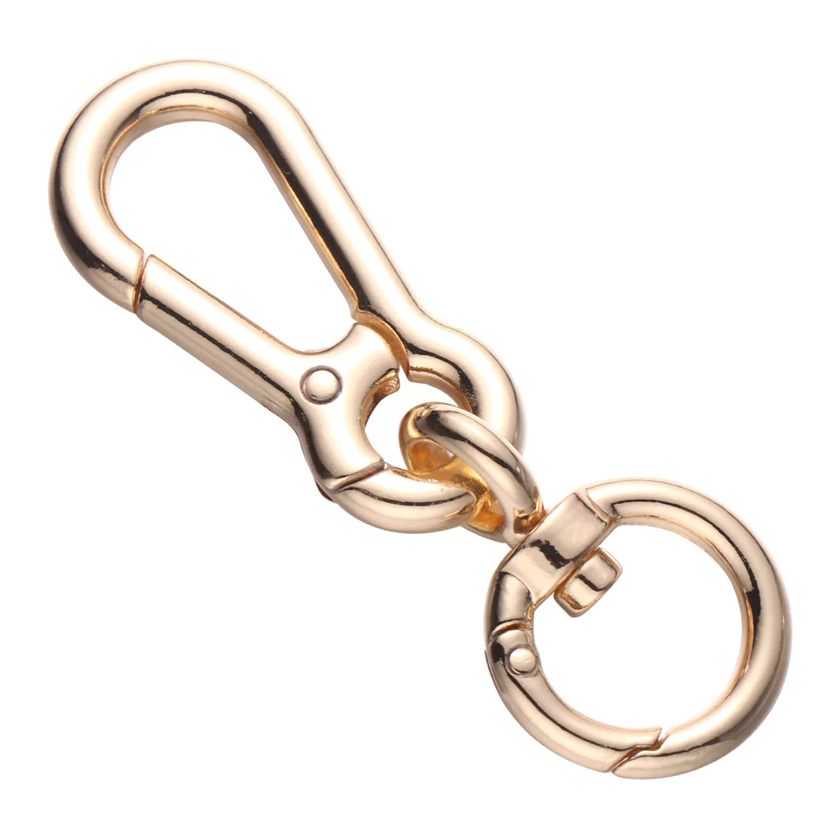 

3pcs Retractable Key Chain Traction Rope Hook Durable Smooth DIY Metal Replacement Webbing Bag Strap Shoulder Strap Chain