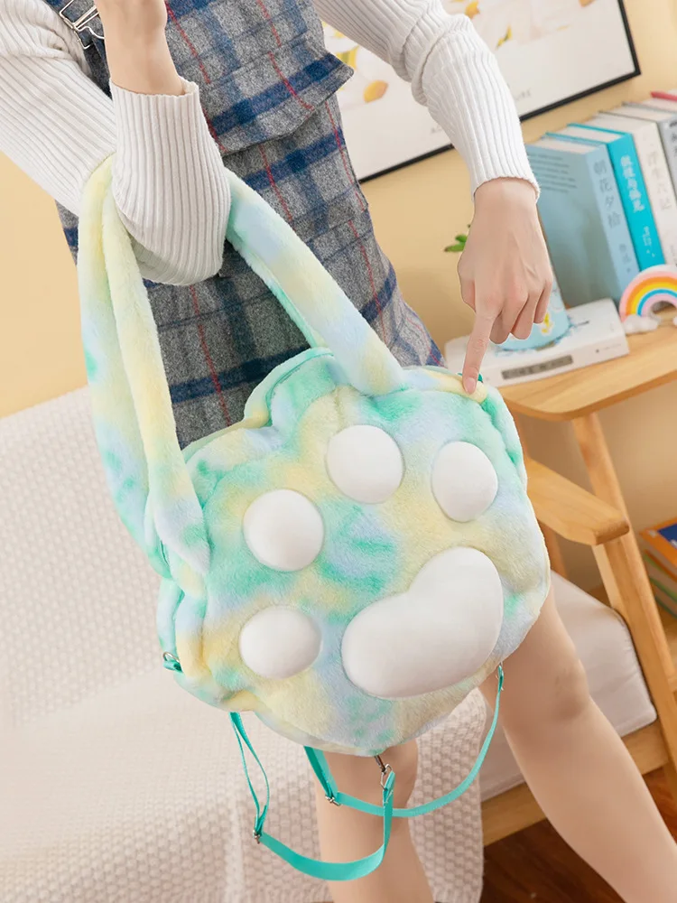 Плюшевый рюкзак с когтями для девочек милый дизайнерский чемодан дорожная сумка