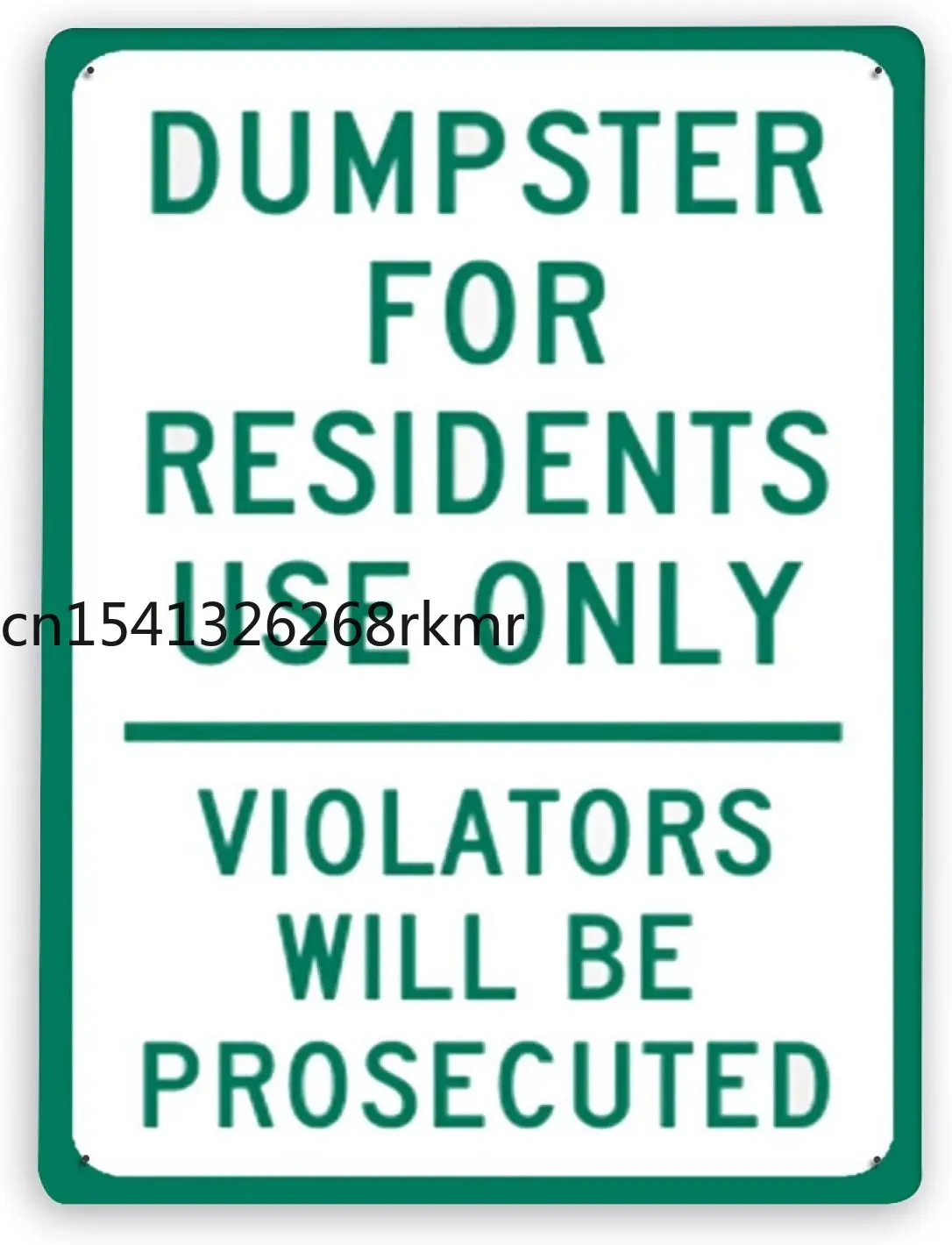 

Beware Danger Safety SignDumpster Sign Dumpster for Residents Use Only Violators Will Be ProsecutedWarning Metal Tin Sign