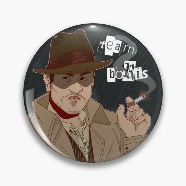 

Команда Борис, настраиваемая мягкая булавка для пуговиц, брошь для одежды, украшение для шляпы, креативный мультяшный металлический смешно...