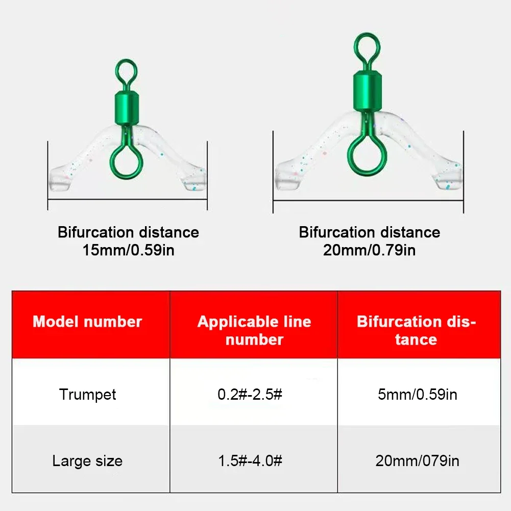 5/10 шт. 8-образное кольцо для космических бобов двойные крючки леска Y-образный