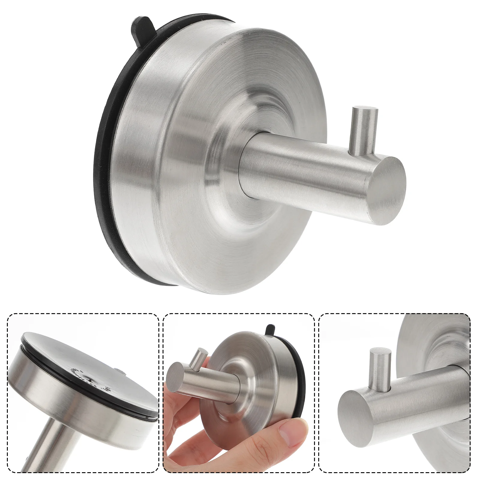 

Hook Suction Hooks Vacuum Towel Wall Shower Hanger Hanging Cup Bathroom Utensils Rack Kitchen Coat Steel Stainless Holder Window