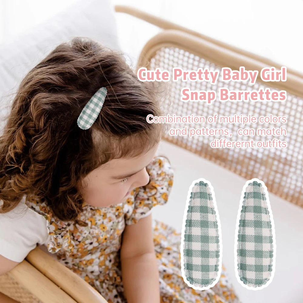 40 шт. детские заколки для волос с цветочным принтом