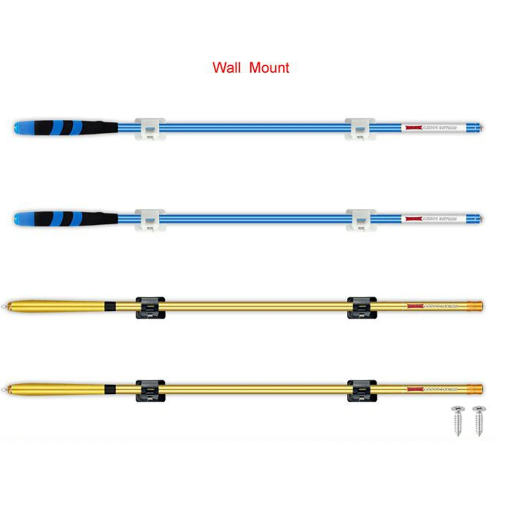 

New Practical Fixing Buckle Fishing Rod Fishing Pole Plastic Useful Wall Mounted ABS Bayonet Design Rods Clips