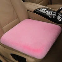plush thicken car seat cushion winter washable car cushion pillow for office chair home car pad seat cover no shedding washable