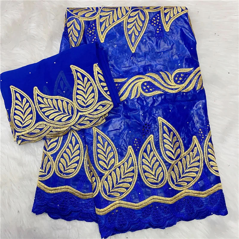 

Новая жаккардовая ткань Bazin, 100% хлопок, 7 ярдов, вышитые бусины, мягкая нигерийская ткань для одежды HL122002