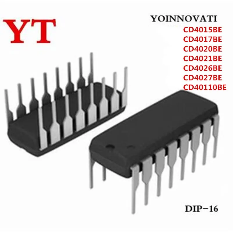 50 шт./лот CD4015BE CD4017BE CD4020BE CD4021BE CD4026BE CD4027BE CD40110BE 16