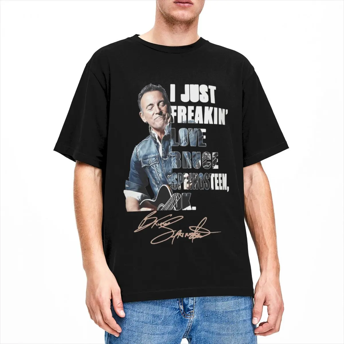 Мужские футболки с коротким рукавом и круглым вырезом большие размеры