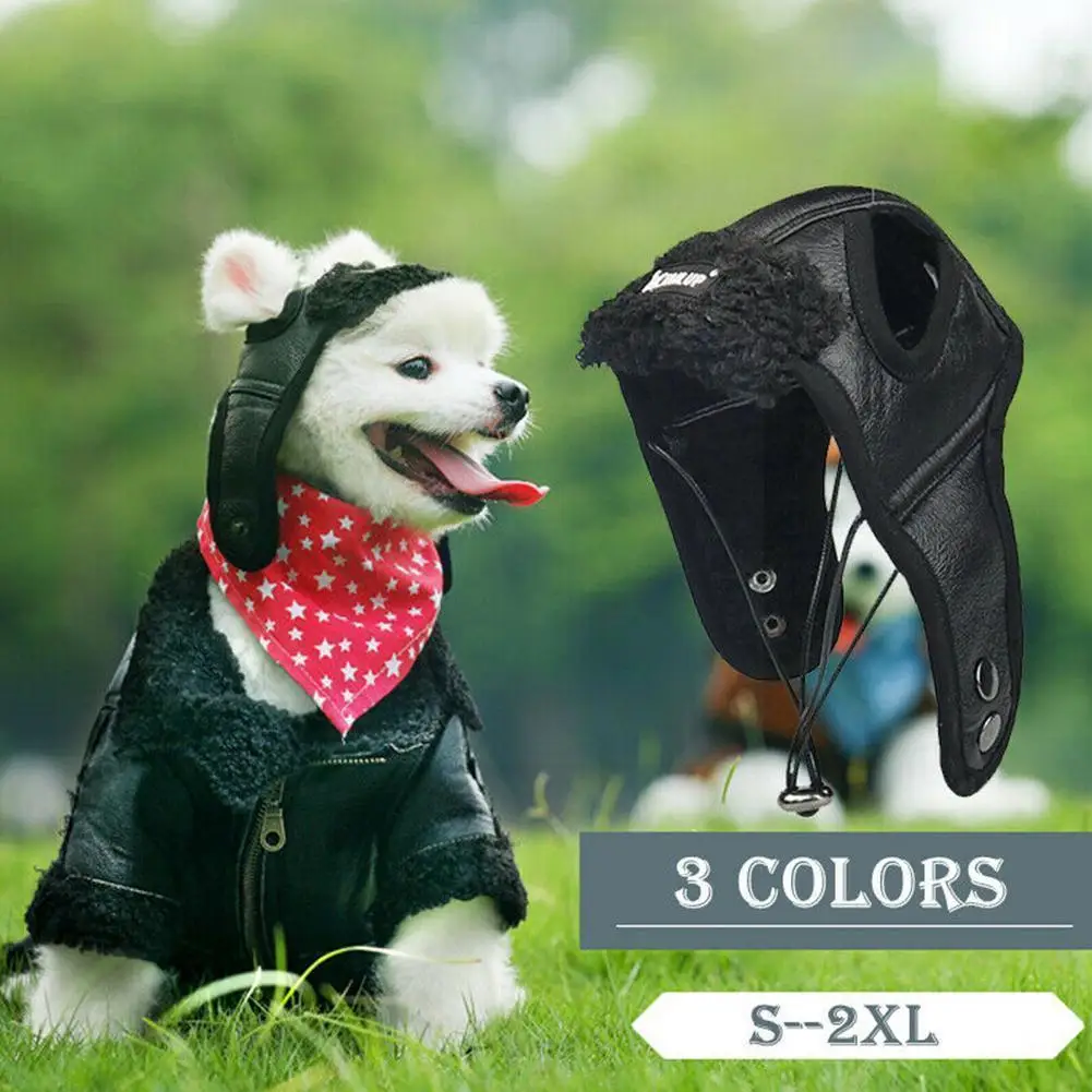 

Новая женская кожаная теплая шапочка для собак, удобная красивая женская шапочка, забавная Женская шапочка для собак, товары для домашних ж...