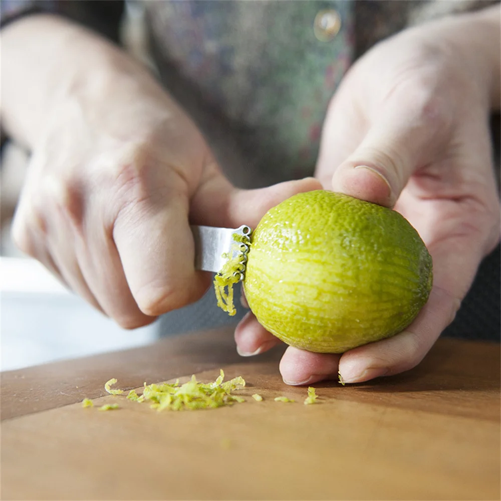 

Stainless Steel Lemon Zester Grater Kitchen Gadgets Citrus Fruit Grater Kitchen Peeler Tool For Kitchen Bar HY99